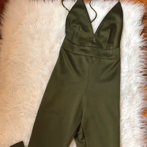 Olive green jumpsuit